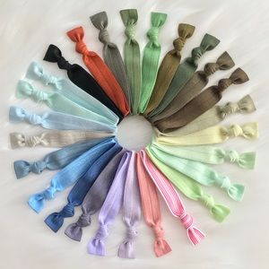 Spring color hair ties